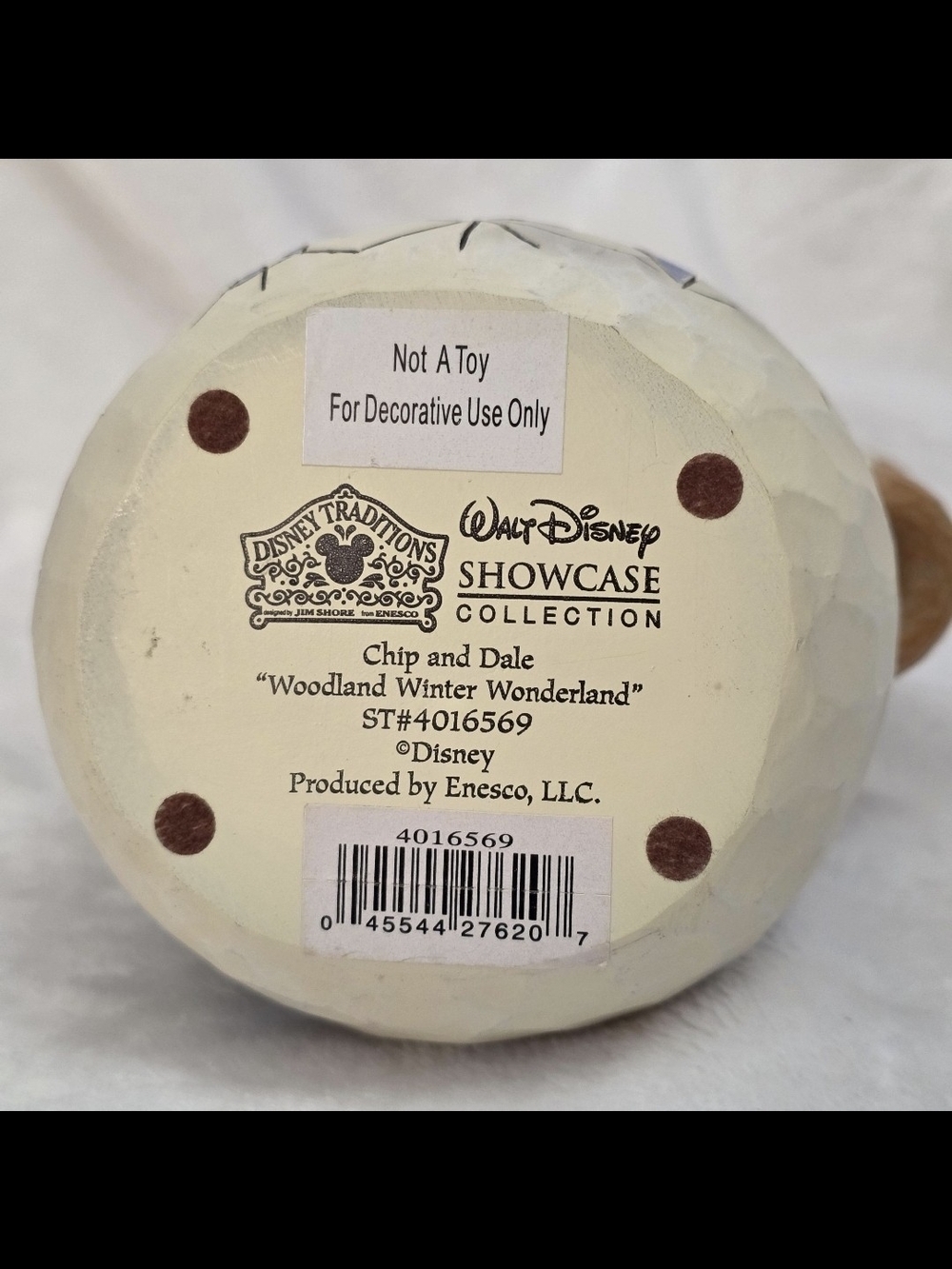 Jim Shore Disney Traditions Chip and Dale "Woodland Winter Wonderland" Figurine - Picture 12 of 12